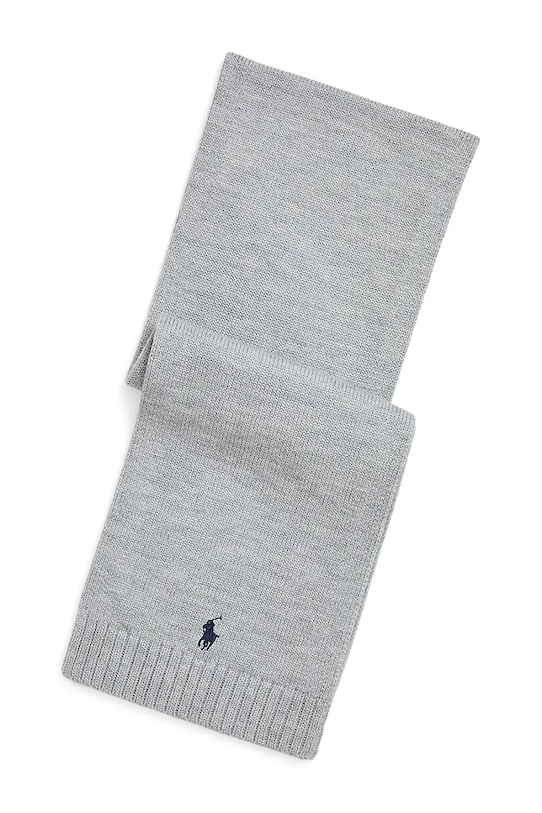 Шерстяной шарф Polo Ralph Lauren, серый
Шерстяной шарф Polo Ralph Lauren, серый