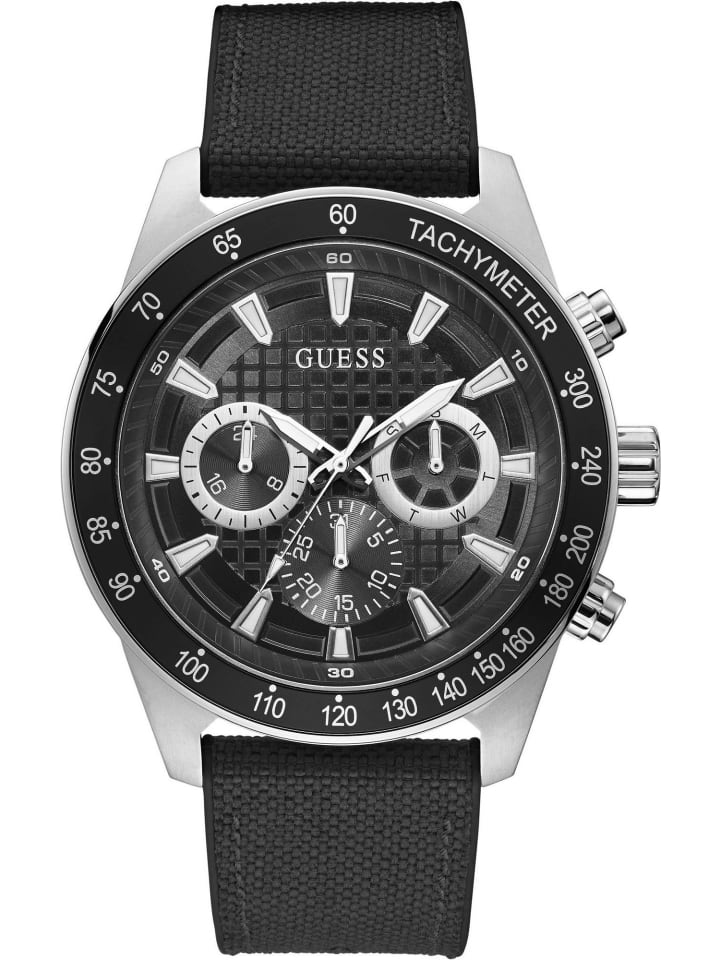 Guess Мужские аналоговые часы черного цвета
Guess Мужские аналоговые часы черного цвета