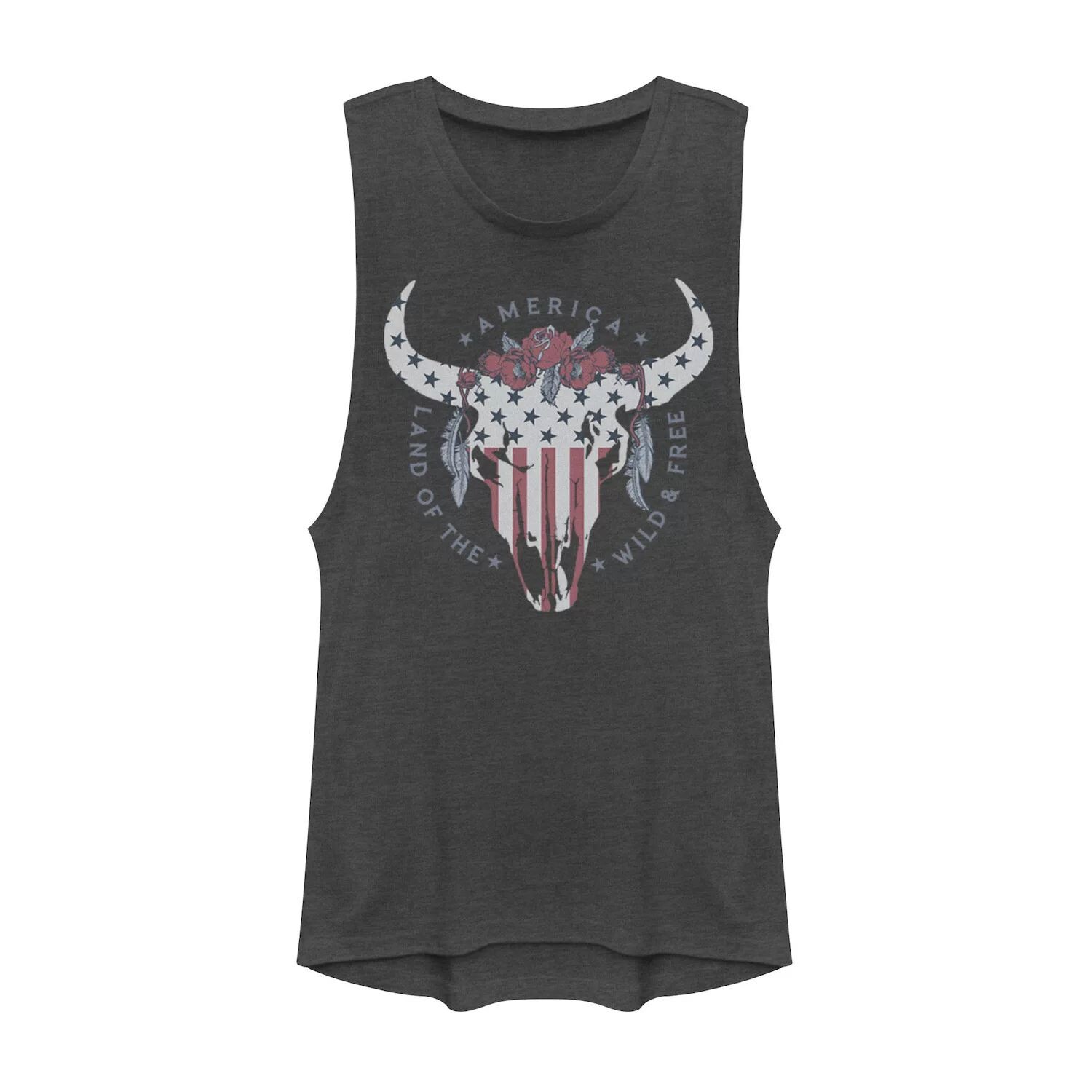 Футболка с изображением бычьего черепа для юниоров «Land of The Wild & Free» 
Футболка с изображением бычьего черепа для юниоров «Land of The Wild & Free»