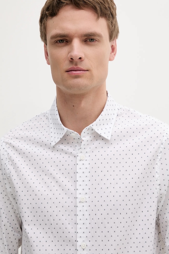 Хлопковая рубашка Armani Exchange, белый
Хлопковая рубашка Armani Exchange, белый