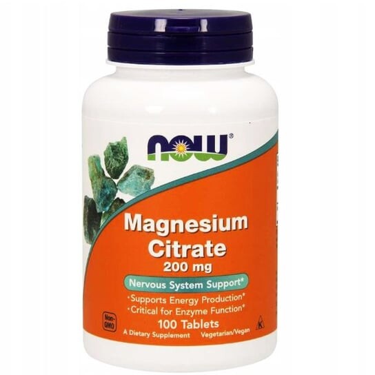 Now Foods, Magnesium Citrate - Цитрат магния 200 мг, 100 таблеток
Now Foods, Magnesium Citrate - Цитрат магния 200 мг, 100 таблеток