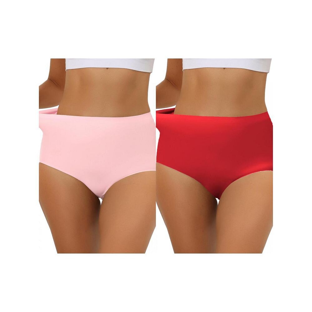 2 упаковки женских эластичных трусов с высокой талией, дышащее хипстерское нижнее белье без следов ALLEGRA K, цвет Mid Pink Bright Red
2 упаковки женских эластичных трусов с высокой талией, дышащее хипстерское нижнее белье без следов ALLEGRA K, цвет Mid Pink Bright Red