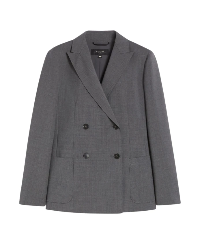 Классический шерстяной блейзер Weekend Max Mara, серый
Классический шерстяной блейзер Weekend Max Mara, серый