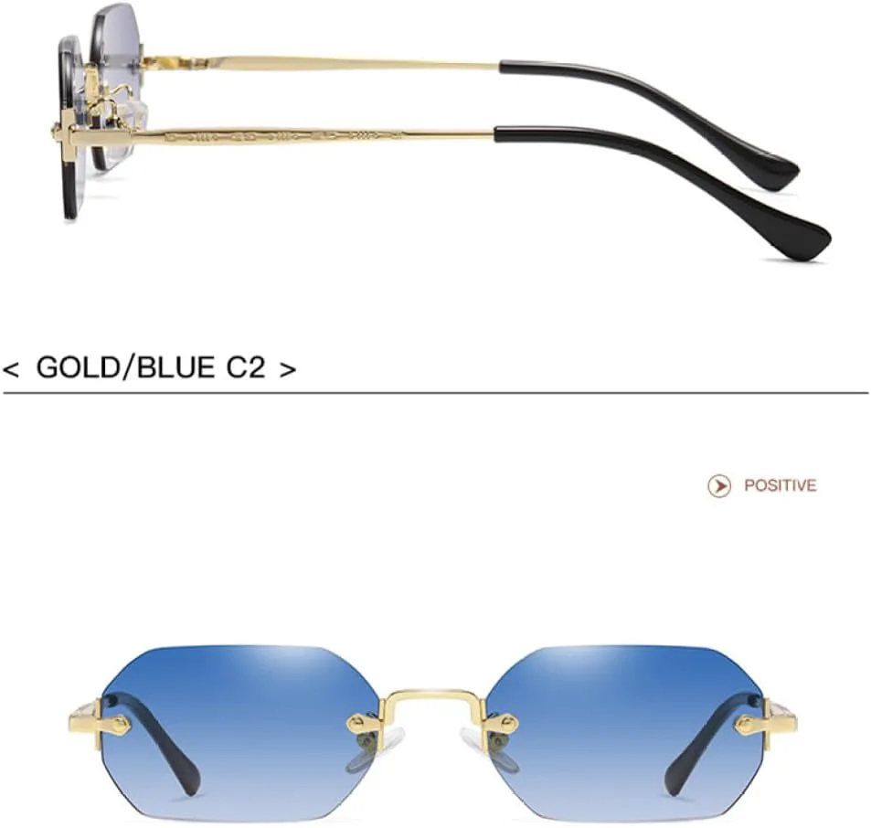 Солнцезащитные очки без оправы, прямоугольные, маленькие, мужские и женские, металлические, золотистые, многоугольные, синие, UV400, без оправы, 6 MTZJH, One Color
Солнцезащитные очки без оправы, прямоугольные, маленькие, мужские и женские, металлические, золотистые, многоугольные, синие, UV400, без оправы, 6 MTZJH, One Color