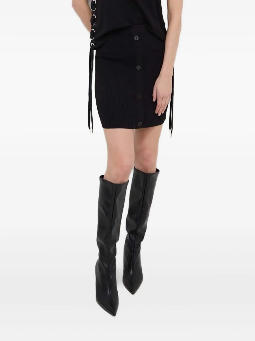 Юбка мини на пуговицах Silvian Heach, черный
Юбка мини на пуговицах Silvian Heach, черный