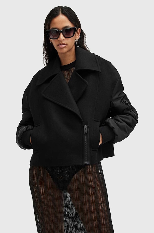 Шерстяное пальто Orla Allsaints, черный
Шерстяное пальто Orla Allsaints, черный