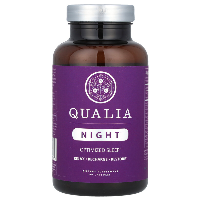 Qualia, Night, 60 Capsules
Qualia, Night, 60 Capsules
