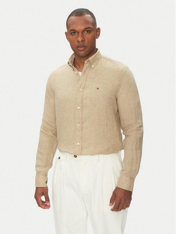 Рубашка обычного кроя MW0MW34602 Tommy Hilfiger, бежевый
Рубашка обычного кроя MW0MW34602 Tommy Hilfiger, бежевый