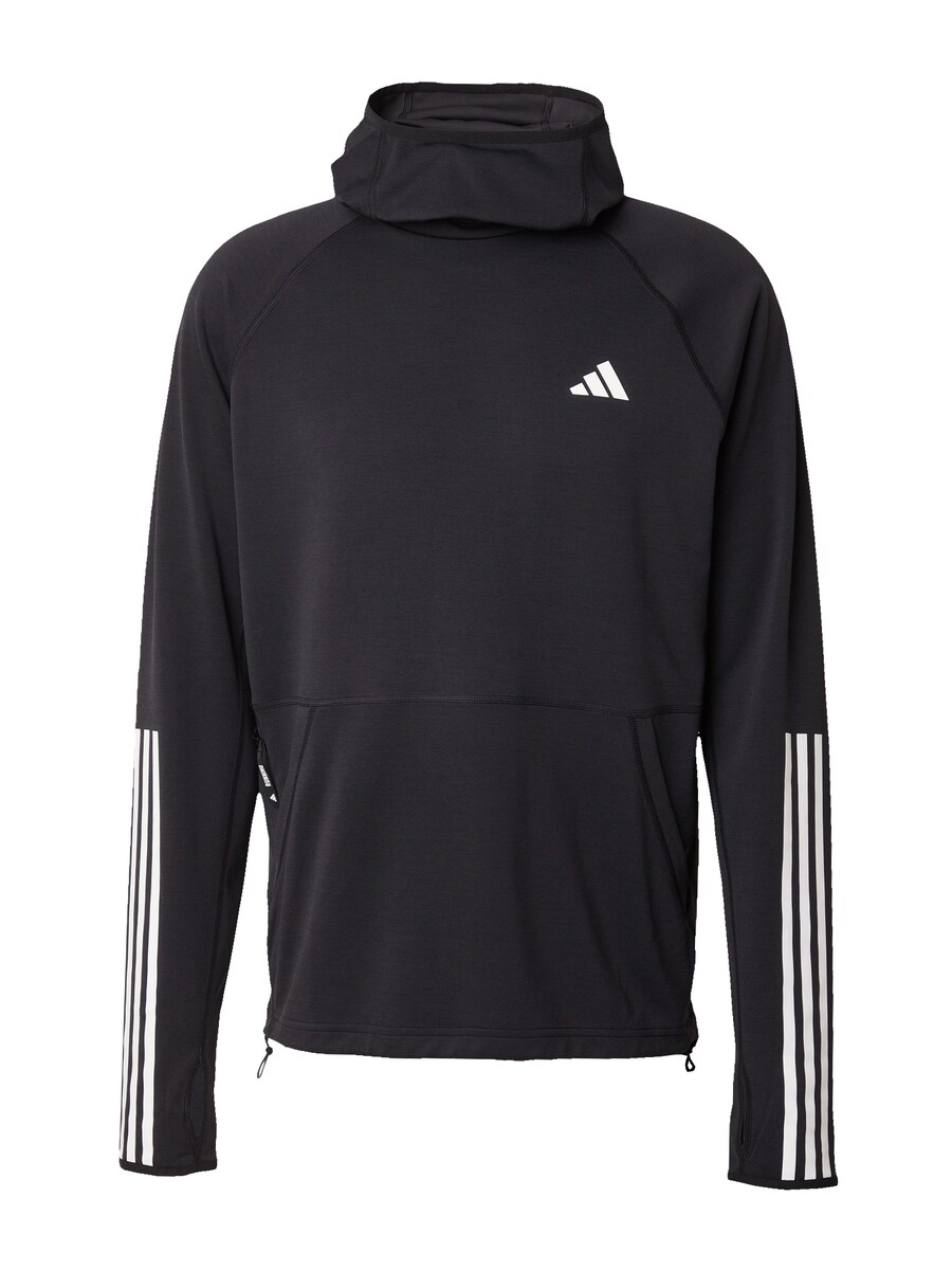 Свитер с капюшоном на молнии ADIDAS PERFORMANCE Athletic Sweatshirt Own The Run, черный 
Свитер с капюшоном на молнии ADIDAS PERFORMANCE Athletic Sweatshirt Own The Run, черный