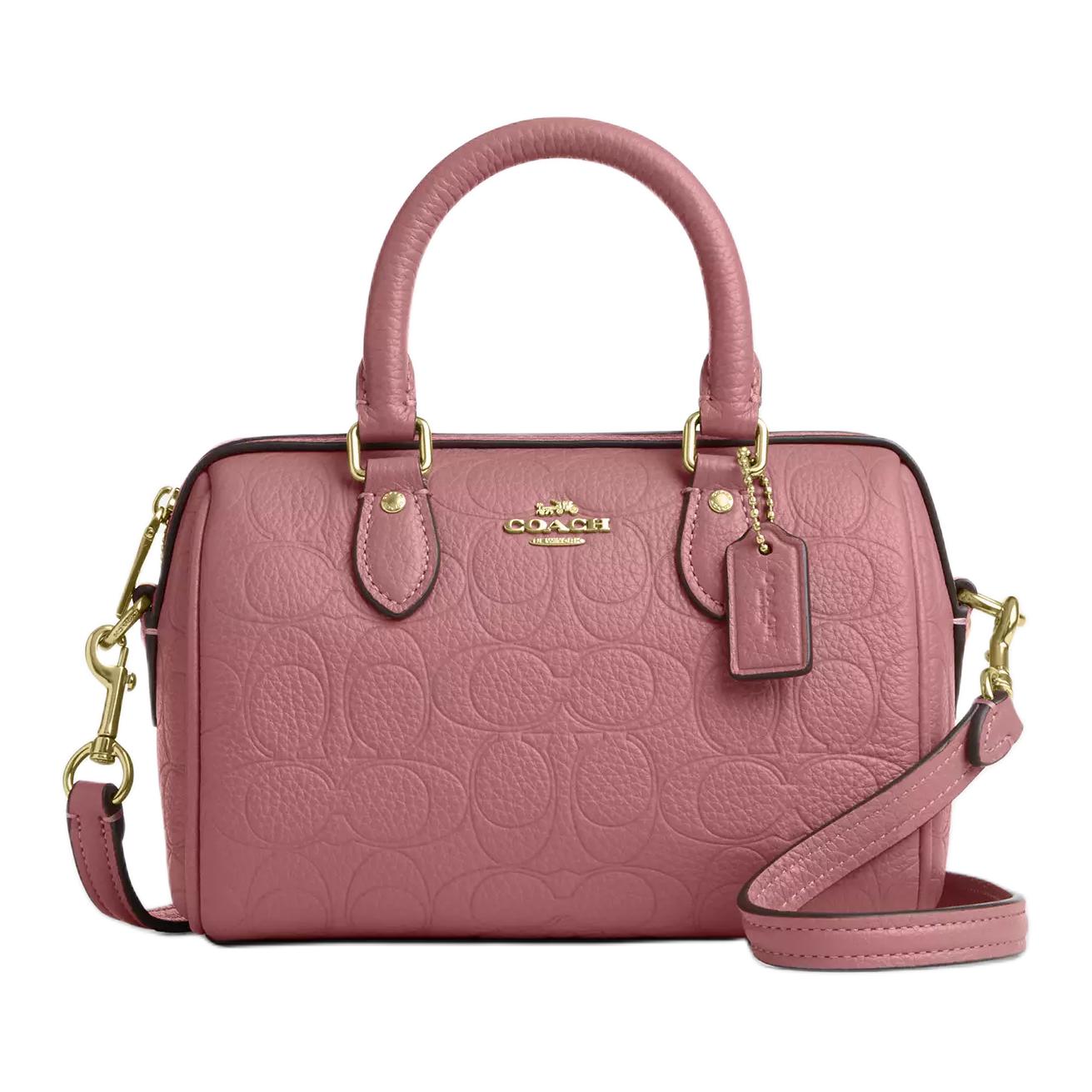 COACH Rowan Pebbled Leather Boston Bag, мини-сумка через плечо для женщин, pink
COACH Rowan Pebbled Leather Boston Bag, мини-сумка через плечо для женщин, pink