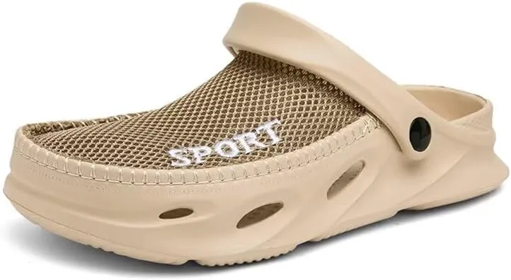 Мужские мягкие дышащие летние шлепанцы из сетки для прогулок на улице и пляжа Zonkacen, хаки
Мужские мягкие дышащие летние шлепанцы из сетки для прогулок на улице и пляжа Zonkacen, хаки