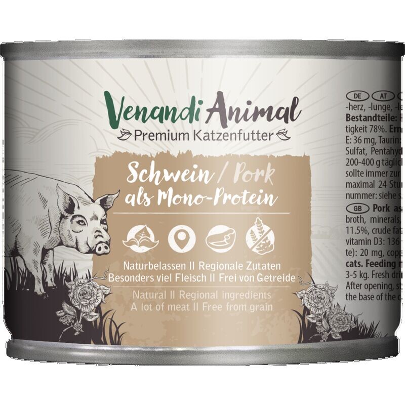Свинья как монопротеин Venandi Animal, 200 g
Свинья как монопротеин Venandi Animal, 200 g