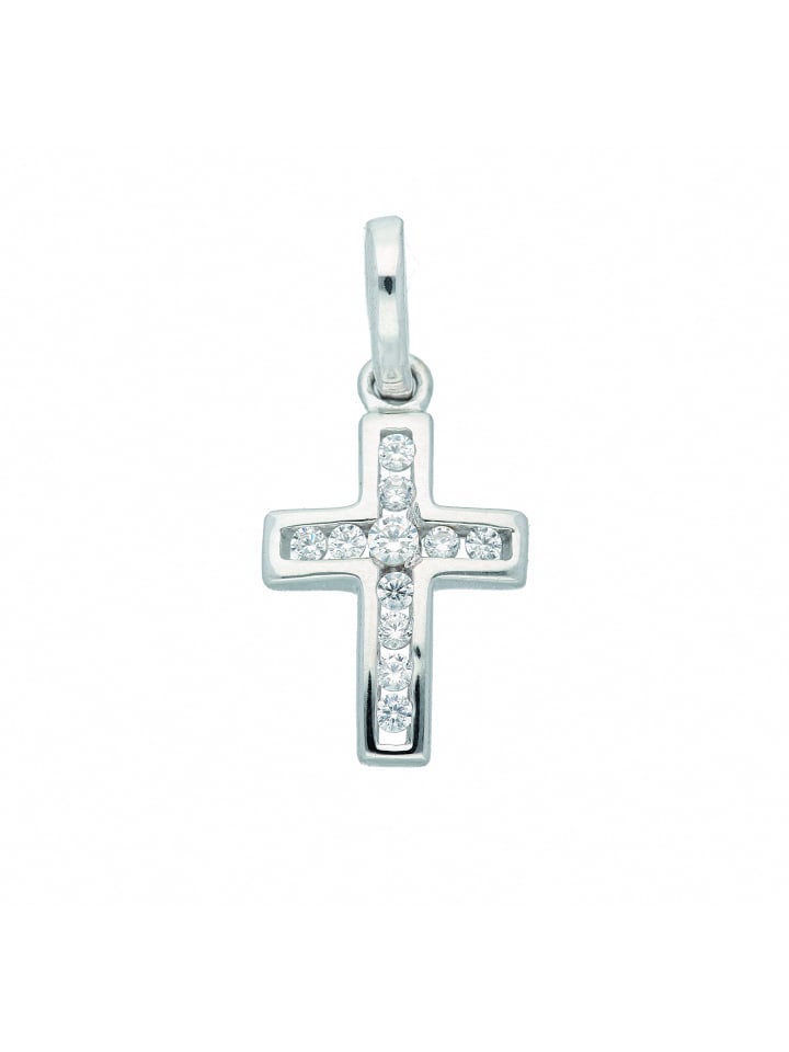 Adeliás Подвеска в виде креста из белого золота 333 с кубическим цирконием в серебряной оправе, женская и мужская
Adeliás Подвеска в виде креста из белого золота 333 с кубическим цирконием в серебряной оправе, женская и мужская
