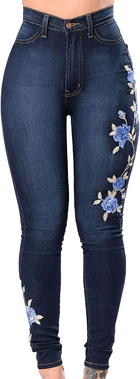 Женские джинсы с вышивкой и потертостями DGHM-JLMY
Женские джинсы с вышивкой и потертостями DGHM-JLMY