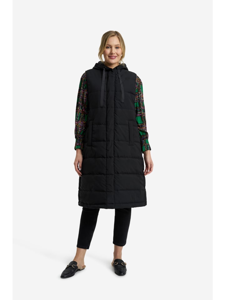 Milano Italy Длинный жилет с капюшоном, черного цвета
Milano Italy Длинный жилет с капюшоном, черного цвета