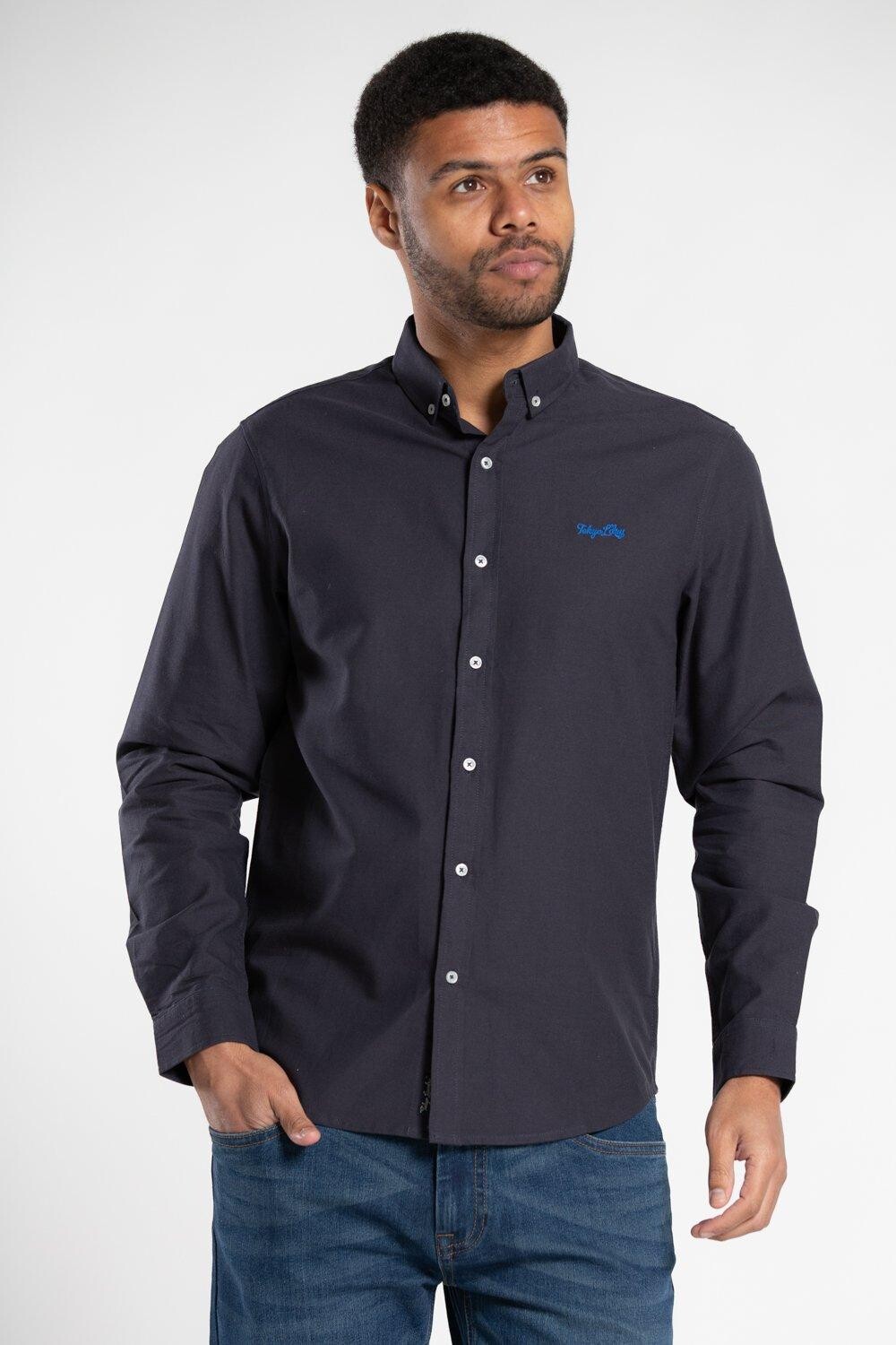 Хлопковая оксфордская рубашка с длинными рукавами Tokyo Laundry, синий
Хлопковая оксфордская рубашка с длинными рукавами Tokyo Laundry, синий