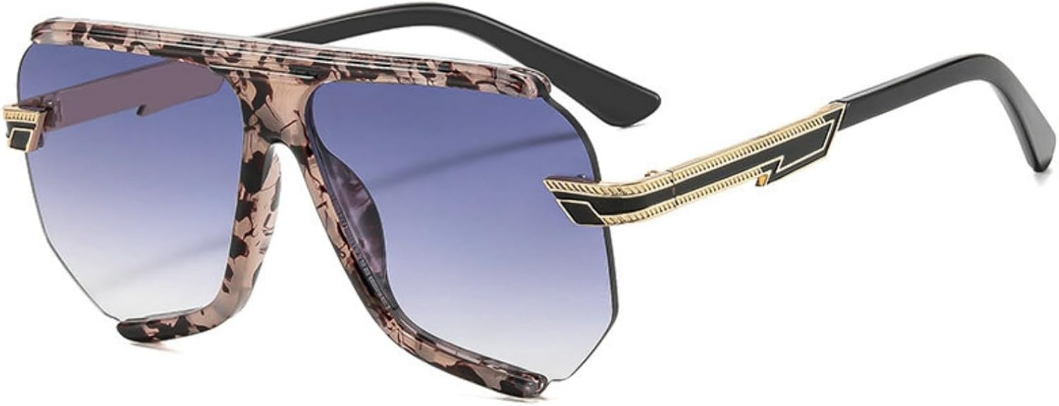 Солнцезащитные очки Willochra без оправы с двойным дужком, увеличенного размера, в стиле «пилот», роскошные винтажные очки в металлической оправе с многоугольными линзами для женщин, C3
Солнцезащитные очки Willochra без оправы с двойным дужком, увеличенного размера, в стиле «пилот», роскошные винтажные очки в металлической оправе с многоугольными линзами для женщин, C3