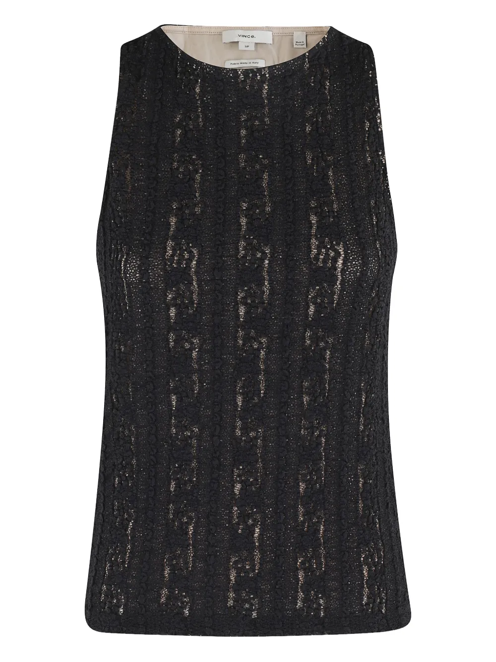 Топ с кружевным узором Vince, черный
Топ с кружевным узором Vince, черный