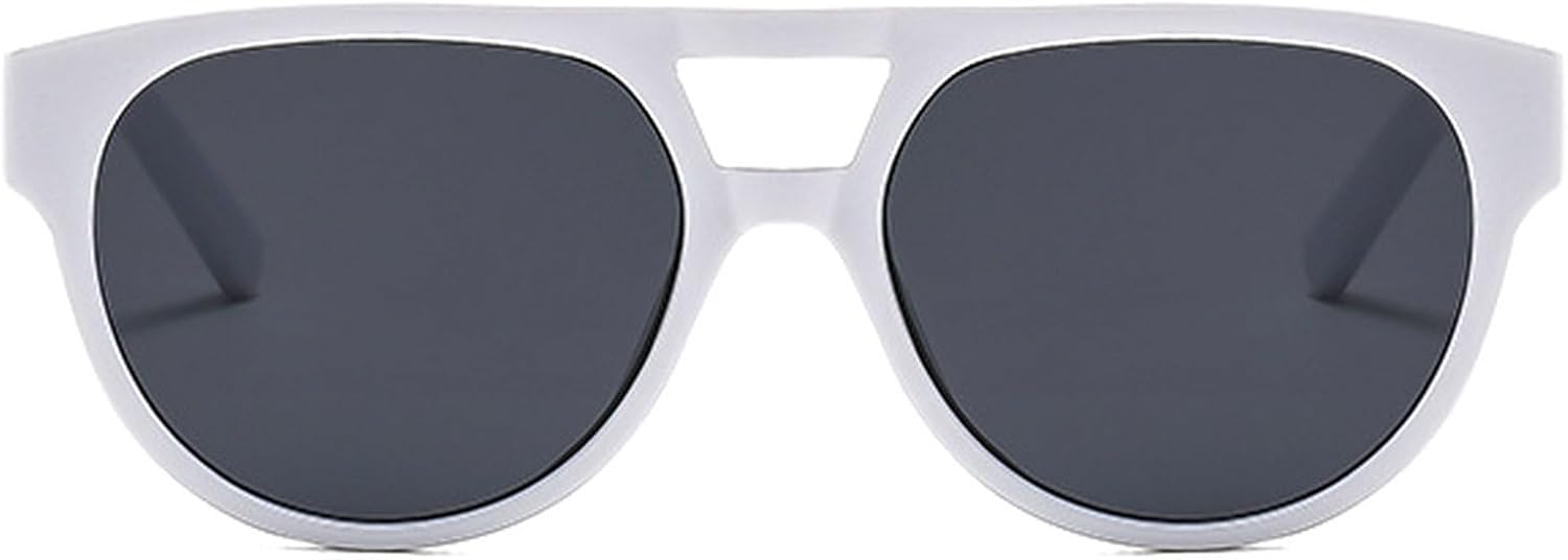 Ретро женские овальные солнцезащитные очки с двойной перемычкой, пилотские солнцезащитные очки для мужчин, модные очки с защитой от УФ-излучения UV400 mincl, White Gray
Ретро женские овальные солнцезащитные очки с двойной перемычкой, пилотские солнцезащитные очки для мужчин, модные очки с защитой от УФ-излучения UV400 mincl, White Gray