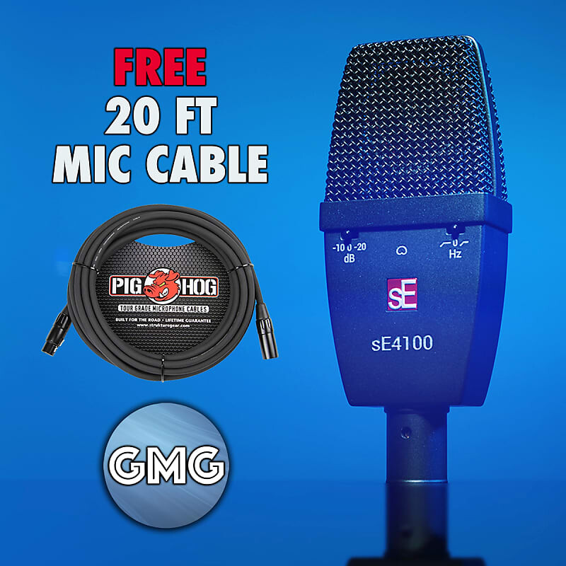 Конденсаторный микрофон sE Electronics sE4100 Large Diaphragm Cardioid Condenser Microphone
Конденсаторный микрофон sE Electronics sE4100 Large Diaphragm Cardioid Condenser Microphone