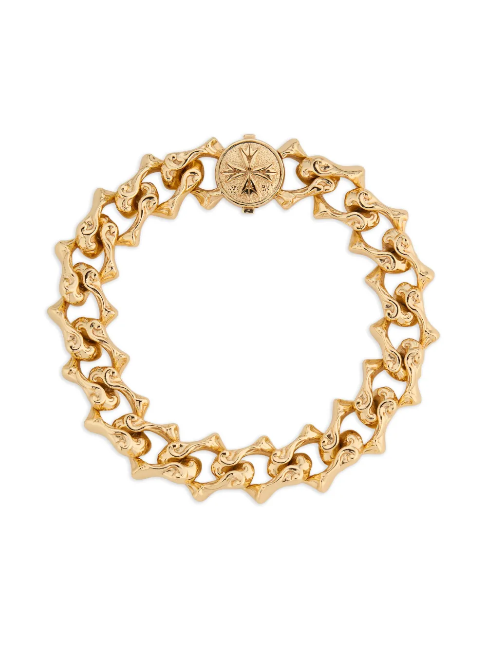 Браслет с логотипом и острой цепью Emanuele Bicocchi, золотистый
Браслет с логотипом и острой цепью Emanuele Bicocchi, золотистый