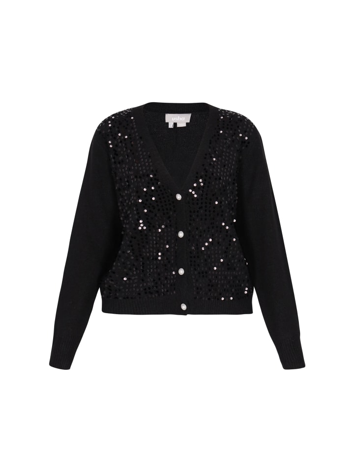 Женский кардиган черного цвета Usha
Женский кардиган черного цвета Usha