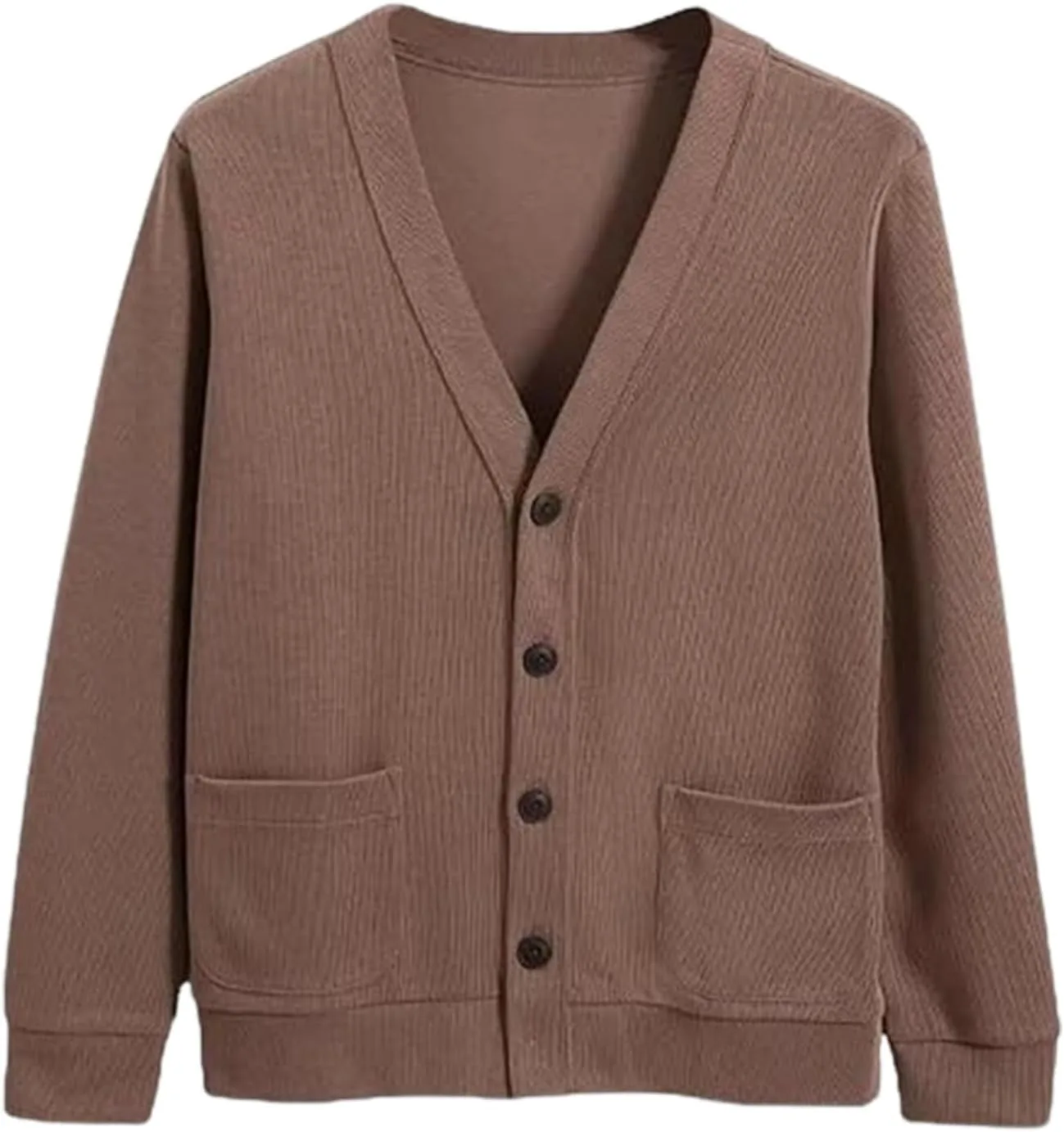 Мужской кардиган из хлопка, вязаный, с длинными рукавами и V-образным вырезом, свободного кроя, с карманами YHNNH
Мужской кардиган из хлопка, вязаный, с длинными рукавами и V-образным вырезом, свободного кроя, с карманами YHNNH