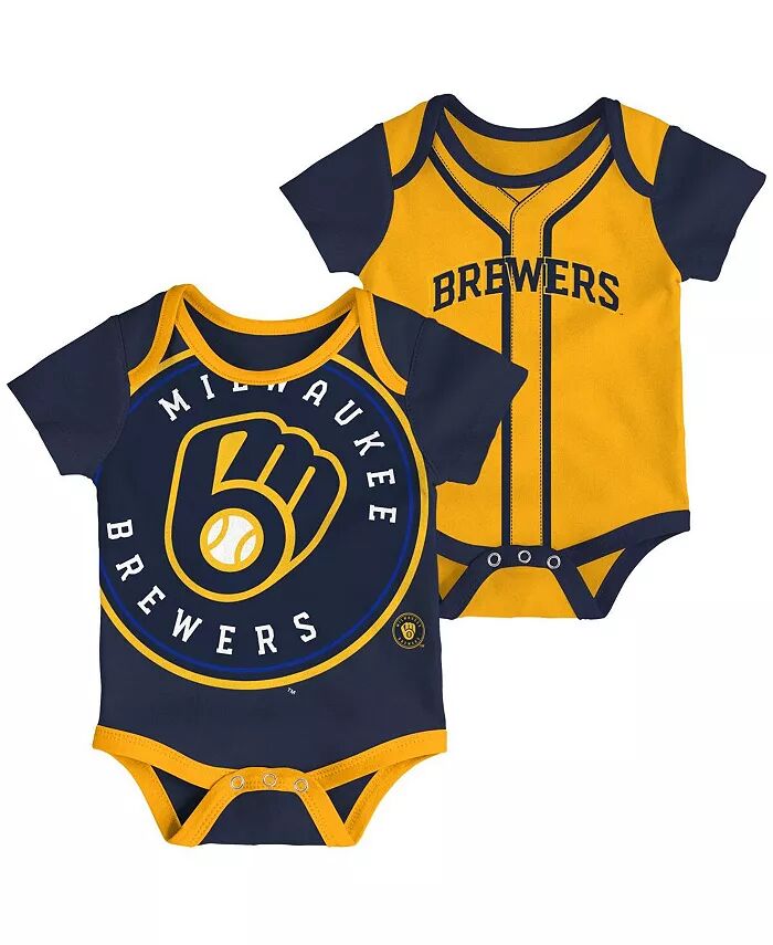 Комплект из 2 боди Milwaukee Brewers Double для мальчиков и девочек, темно-синий, золотой Outerstuff
Комплект из 2 боди Milwaukee Brewers Double для мальчиков и девочек, темно-синий, золотой Outerstuff