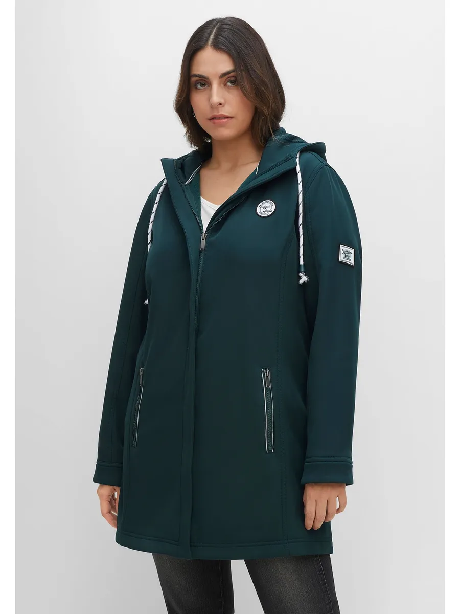 Куртка Sheego Softshell "Большие размеры" с капюшоном и мягким флисом внутри, зеленый
Куртка Sheego Softshell "Большие размеры" с капюшоном и мягким флисом внутри, зеленый
