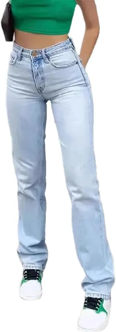Women's Straight Jeans Mid Rise Vintage Washed Ankle Length Light Stretch Jeans
Women's Straight Jeans Mid Rise Vintage Washed Ankle Length Light Stretch Jeans