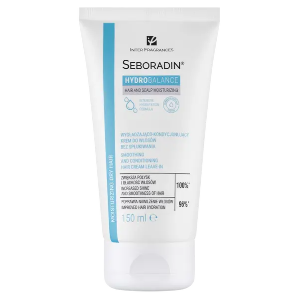 Разглаживающий-кондиционирующий крем для волос без ополаскивания, 150 мл Seboradin Hydro balance
Разглаживающий-кондиционирующий крем для волос без ополаскивания, 150 мл Seboradin Hydro balance