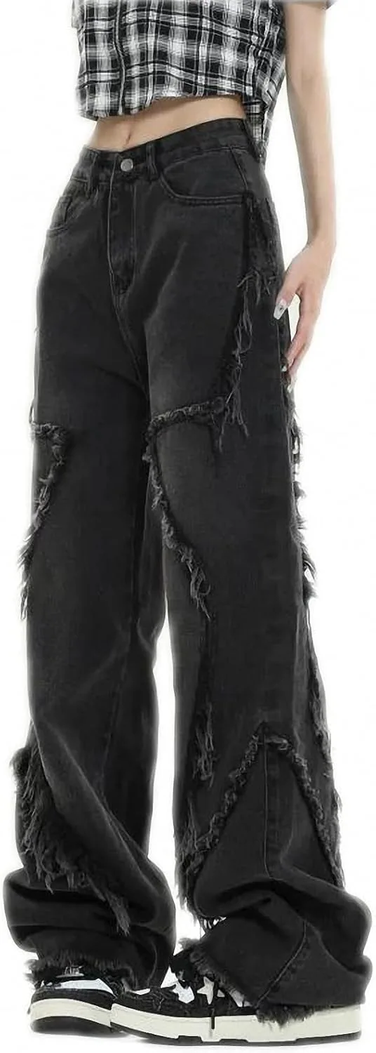 Dawery черные джинсы женские high waist американские широкие брюки
Dawery черные джинсы женские high waist американские широкие брюки