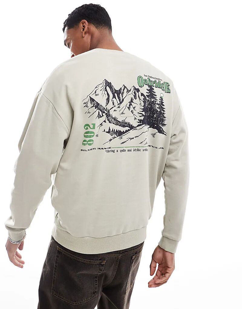 Толстовка оверсайз с принтом на спине серого меланжевого цвета ASOS DESIGN
Толстовка оверсайз с принтом на спине серого меланжевого цвета ASOS DESIGN