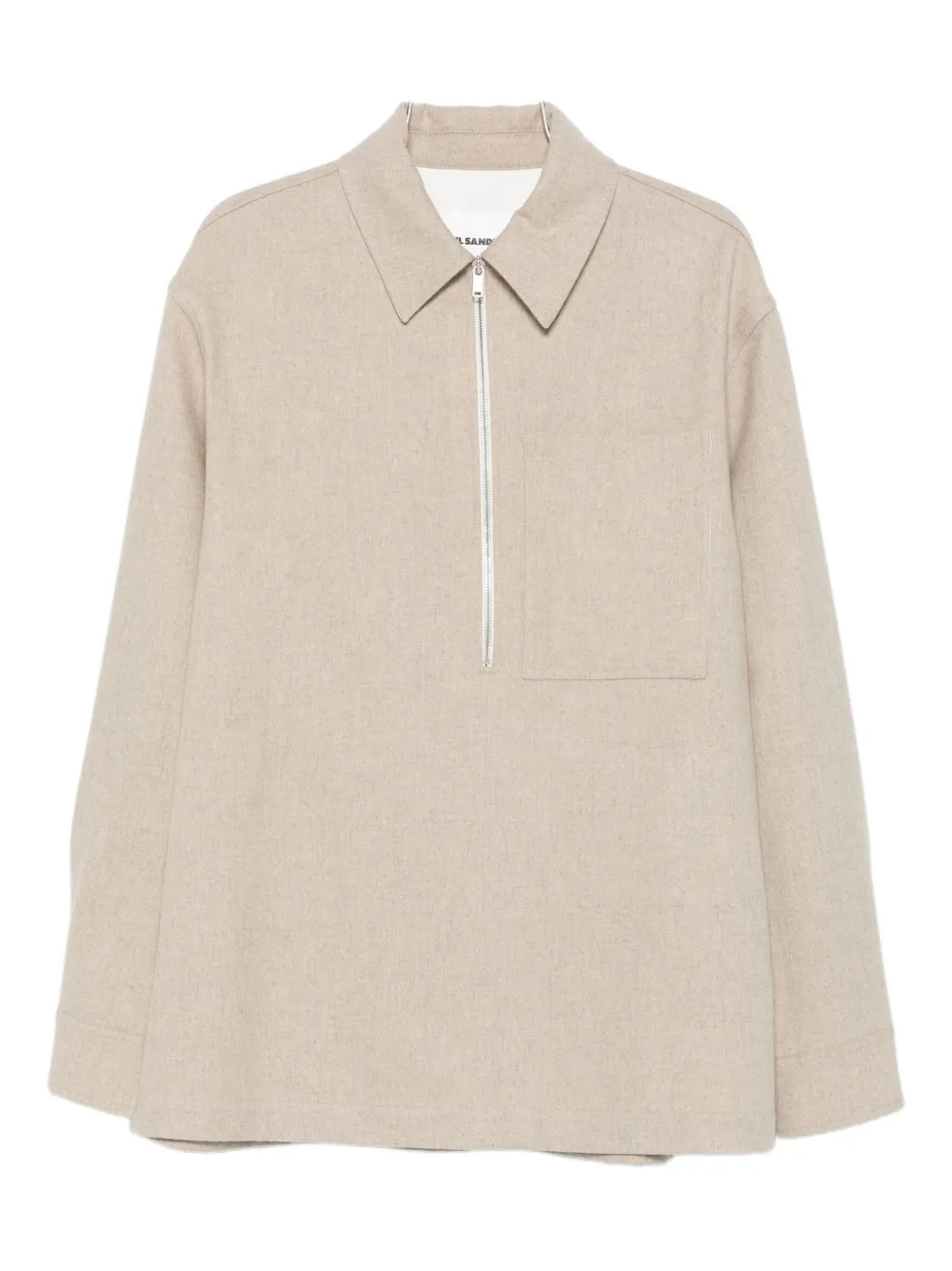 Фланелевая шерстяная рубашка-поло JIL SANDER, нейтральный
Фланелевая шерстяная рубашка-поло JIL SANDER, нейтральный