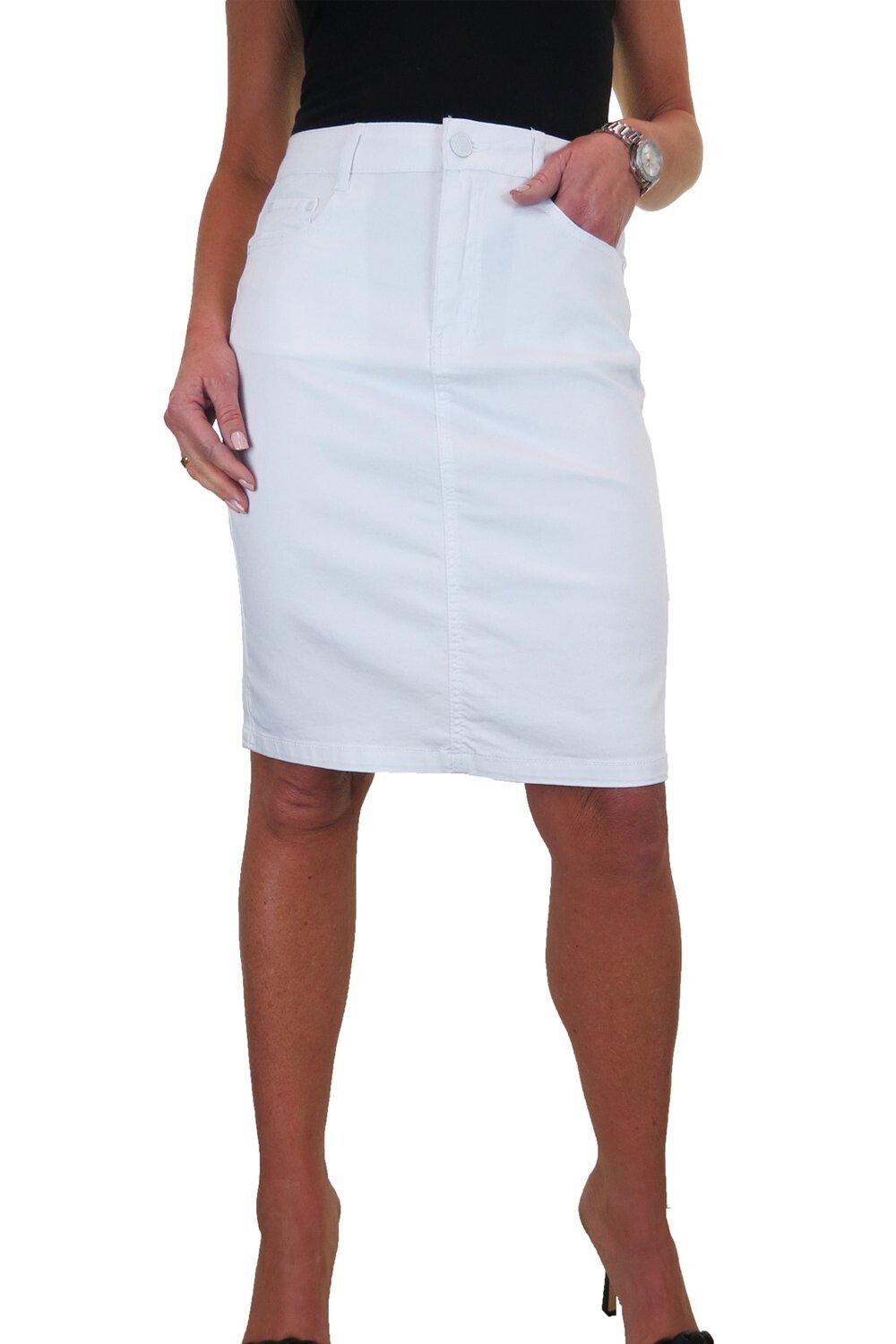 Юбка-карандаш длиной до колена-чинос стрейч Paulo Due, белый
Юбка-карандаш длиной до колена-чинос стрейч Paulo Due, белый
