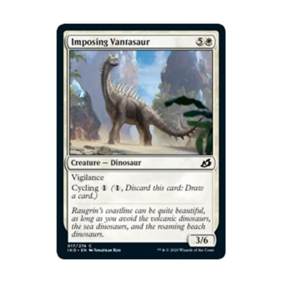 CCG Внушительный вантазавр (клавиша C), MTG - Ikoria - Lair of Behemoths
CCG Внушительный вантазавр (клавиша C), MTG - Ikoria - Lair of Behemoths