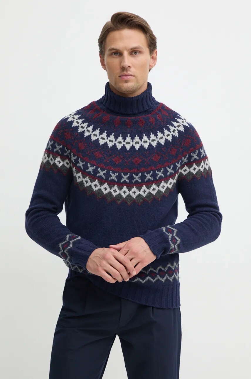 Шерстяной свитер Barbour, темно-синий 
Шерстяной свитер Barbour, темно-синий