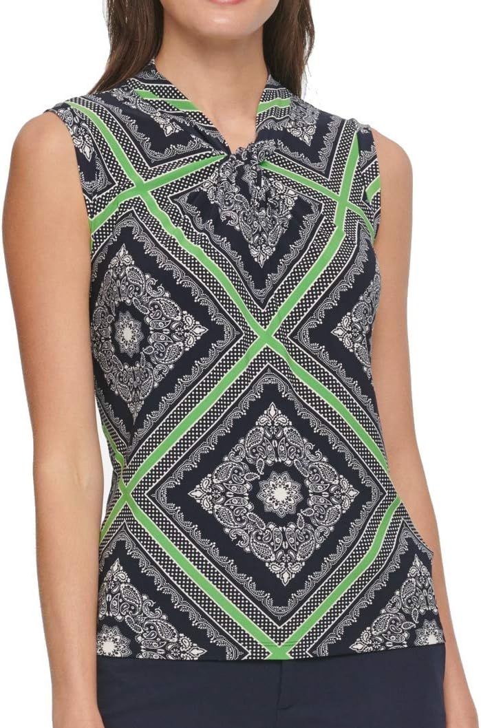 Топ с принтом и узлом на шее от Tommy Hilfiger, Green
Топ с принтом и узлом на шее от Tommy Hilfiger, Green