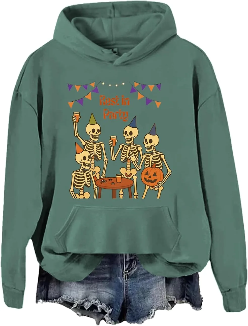 Толстовка Halloween Rest In Party с принтом скелета
Толстовка Halloween Rest In Party с принтом скелета