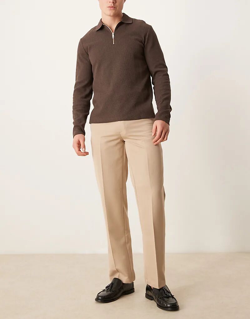 Элегантные прямые брюки в каменном цвете ASOS DESIGN
Элегантные прямые брюки в каменном цвете ASOS DESIGN