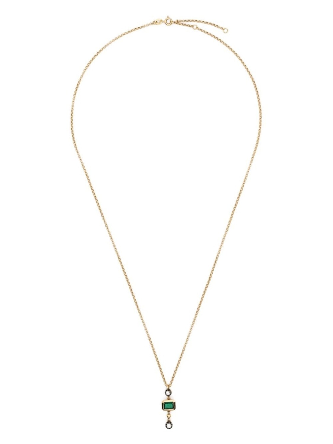 Колье Alegra из желтого золота с бриллиантами и изумрудами LEANDRA, золотой 
Колье Alegra из желтого золота с бриллиантами и изумрудами LEANDRA, золотой
