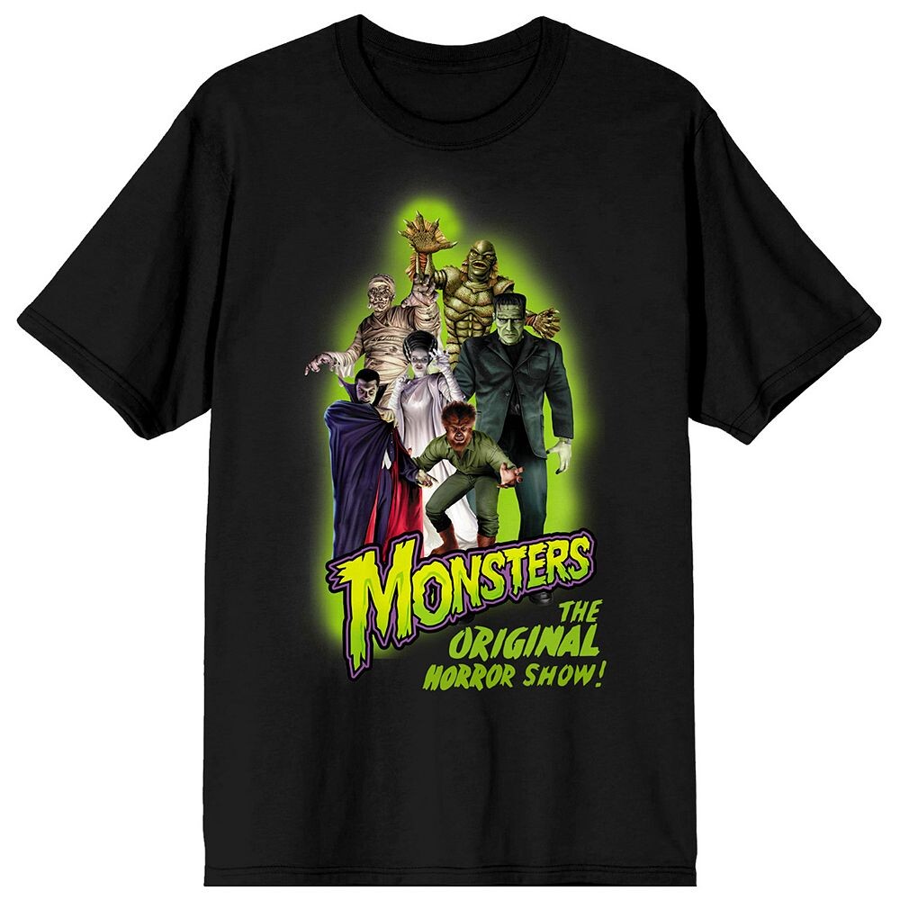 Юниорская футболка Universal Monsters Group с короткими рукавами и рисунком Licensed Character, черный
Юниорская футболка Universal Monsters Group с короткими рукавами и рисунком Licensed Character, черный