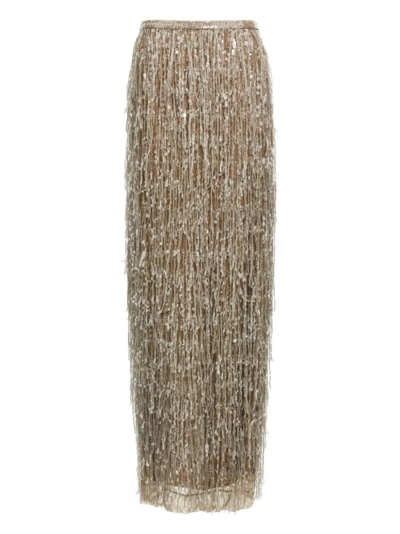 Юбка с бахромой из пайеток Brunello Cucinelli, золотой
Юбка с бахромой из пайеток Brunello Cucinelli, золотой