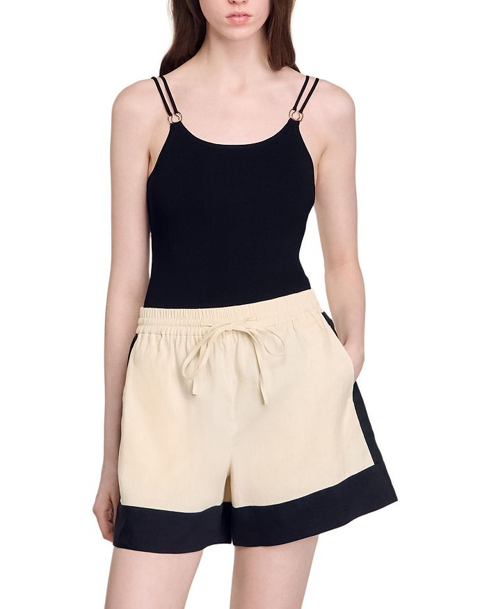 Трикотажный боди Sandro, черный
Трикотажный боди Sandro, черный