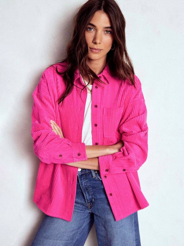 Длинная рубашка из вельвета с длинными рукавами Boden, Pink Peony
Длинная рубашка из вельвета с длинными рукавами Boden, Pink Peony