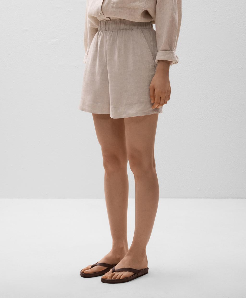 Шорты-бермуды из 100% льна Oysho, песочный меланж
Шорты-бермуды из 100% льна Oysho, песочный меланж