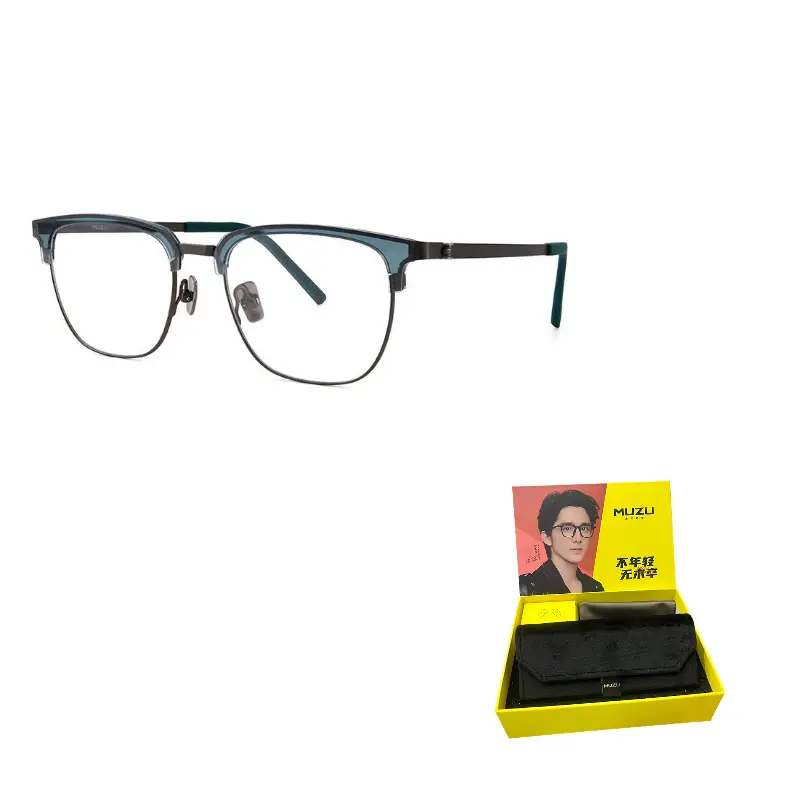 MUZU Титановые силиконовые оправы для очков TR90 унисекс, Transparent Blue | Matte Gunmetal-C29 & Plano Blue Light Blocking Non-Prescription Lens
MUZU Титановые силиконовые оправы для очков TR90 унисекс, Transparent Blue | Matte Gunmetal-C29 & Plano Blue Light Blocking Non-Prescription Lens
