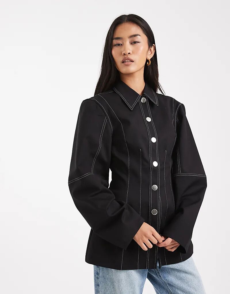 Рубашка WeWoreWhat с рукавами-фонариками черного цвета
Рубашка WeWoreWhat с рукавами-фонариками черного цвета