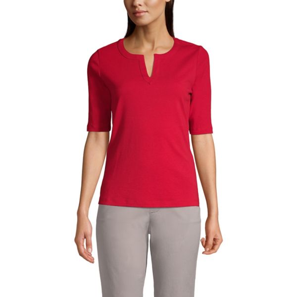 Женский современный топ с полурукавом и разрезом на шее Lands' End, цвет rich red
Женский современный топ с полурукавом и разрезом на шее Lands' End, цвет rich red