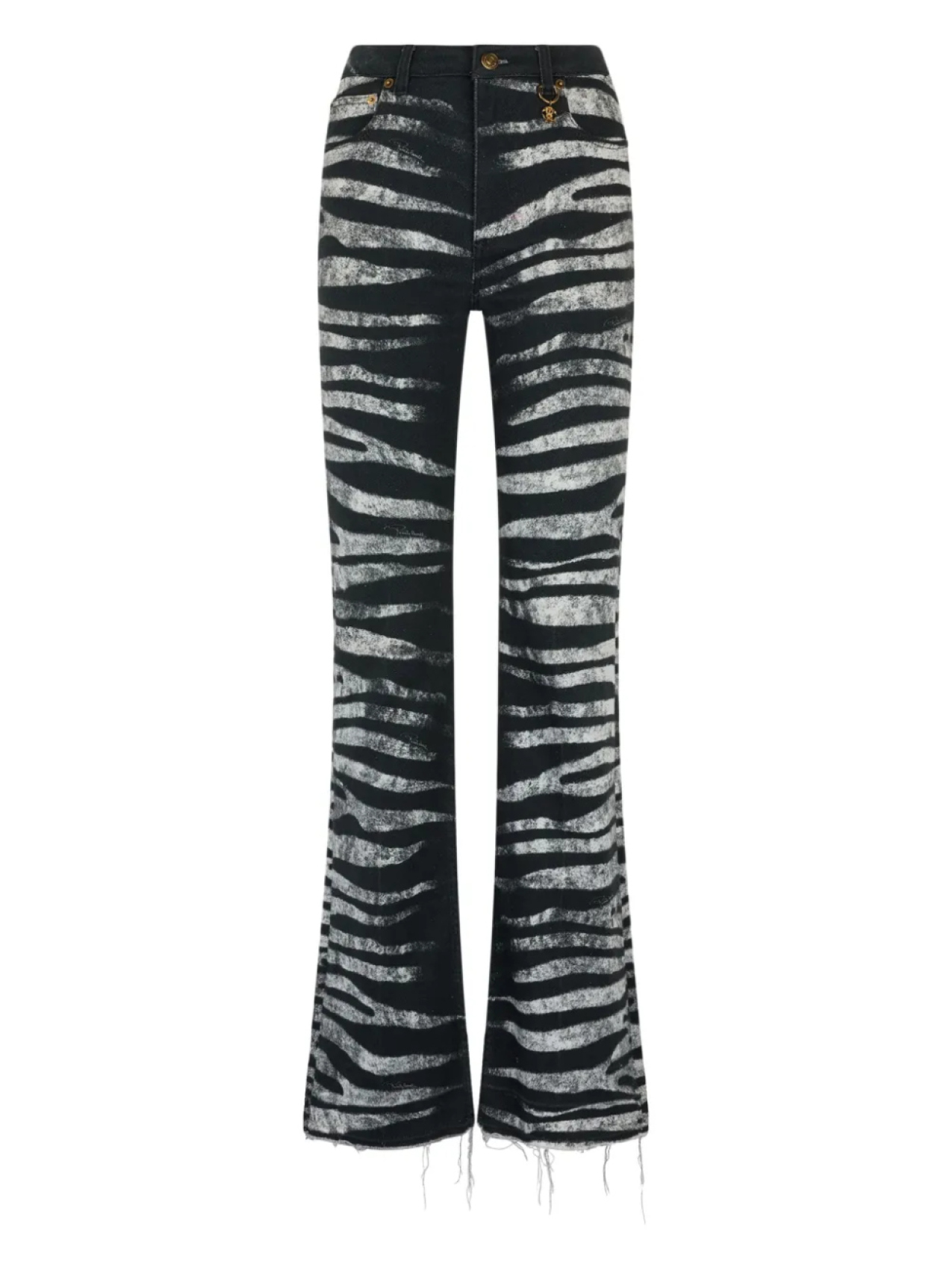 Расклешенные джинсы с зебровым принтом Roberto Cavalli, черный
Расклешенные джинсы с зебровым принтом Roberto Cavalli, черный